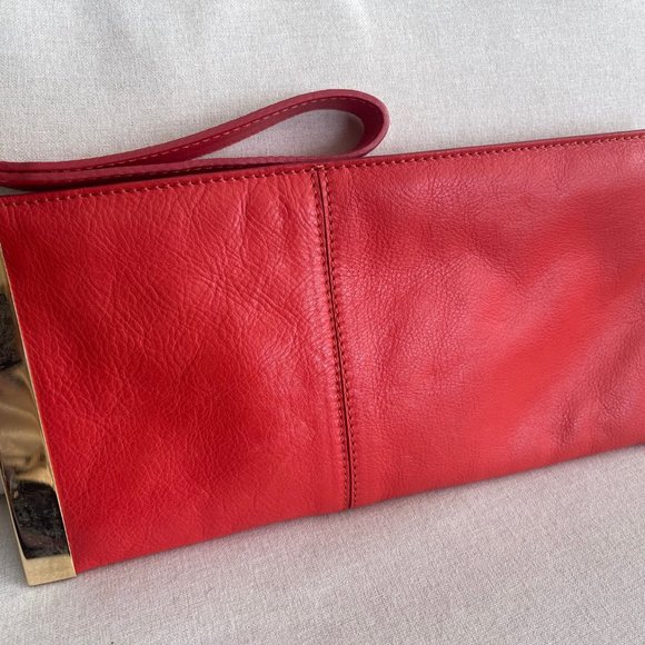 Alberta Di Canio leather clutch purse with dust bag - Picture 5 of 5